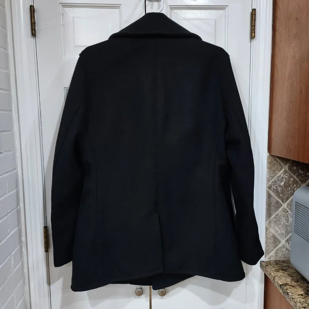 Schott Bros Perfecto 764 Wool Peacoat Black Men’s XL Made in USA - Picture 2 of 16